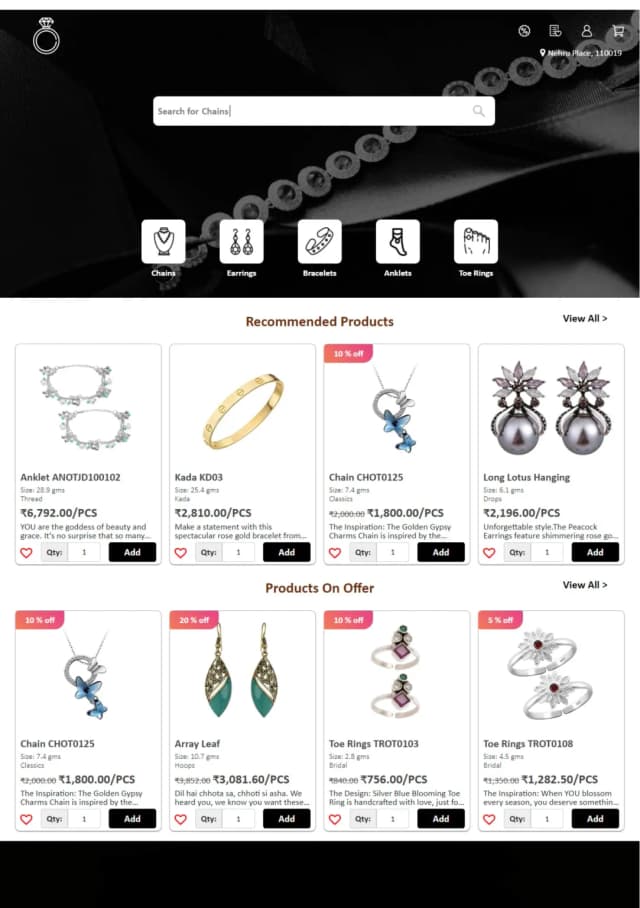 jewellery store theme